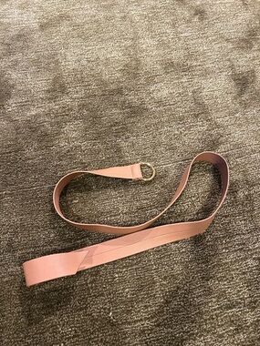 B-Low the Belt Tan Leatherette Belt with Gold Ring